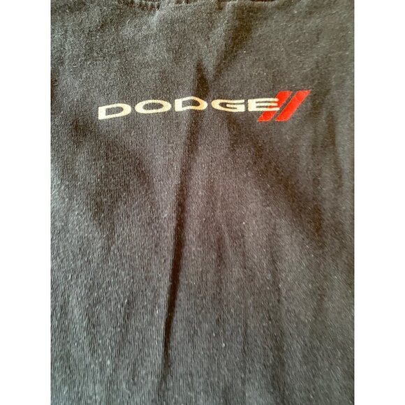 Black Dodge Viper Auto Logo T Shirt Size Large Short Sleeve - Picture 5 of 6